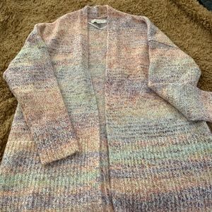 Loft multi cardigan large